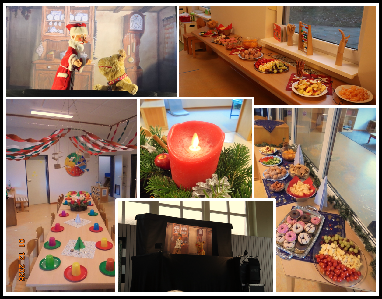 Collage Weihnachtsfeier